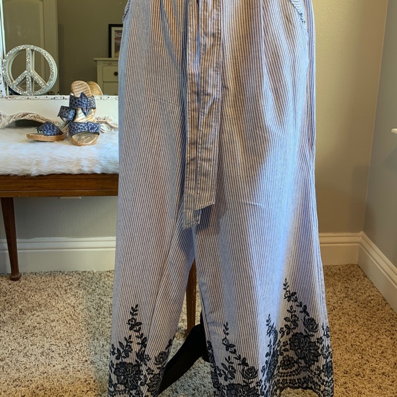 Jolt Pants Slacks Wide Leg Elastic Waist Tie Belt - Picture 3 of 8